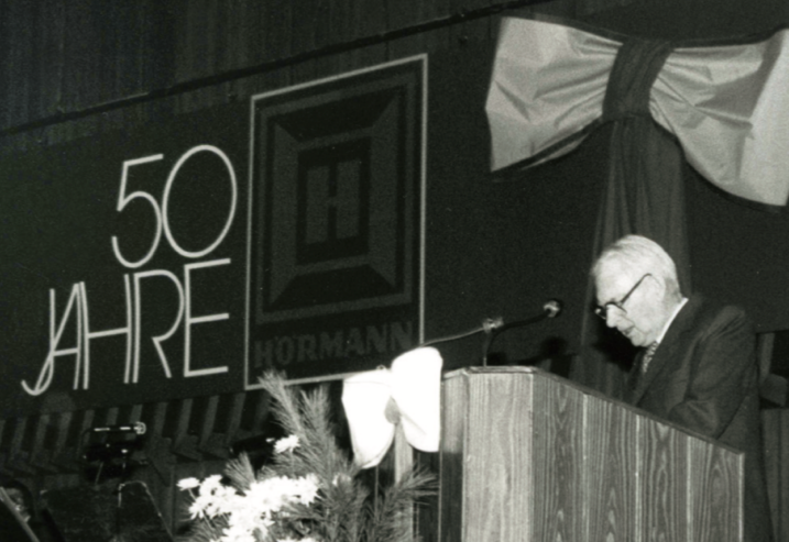 Hermann Hörmann at the 50th anniversary