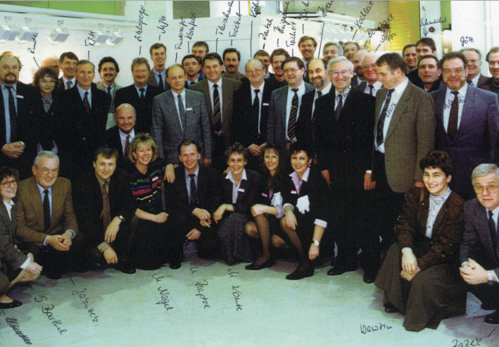 Employees at the BAU exhibition in Munich